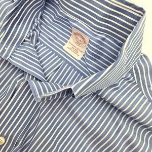 Brooks Brothers 346 Mens Shirt‎ 15 1/2-4/5 Striped Button Long sleeve Cotton